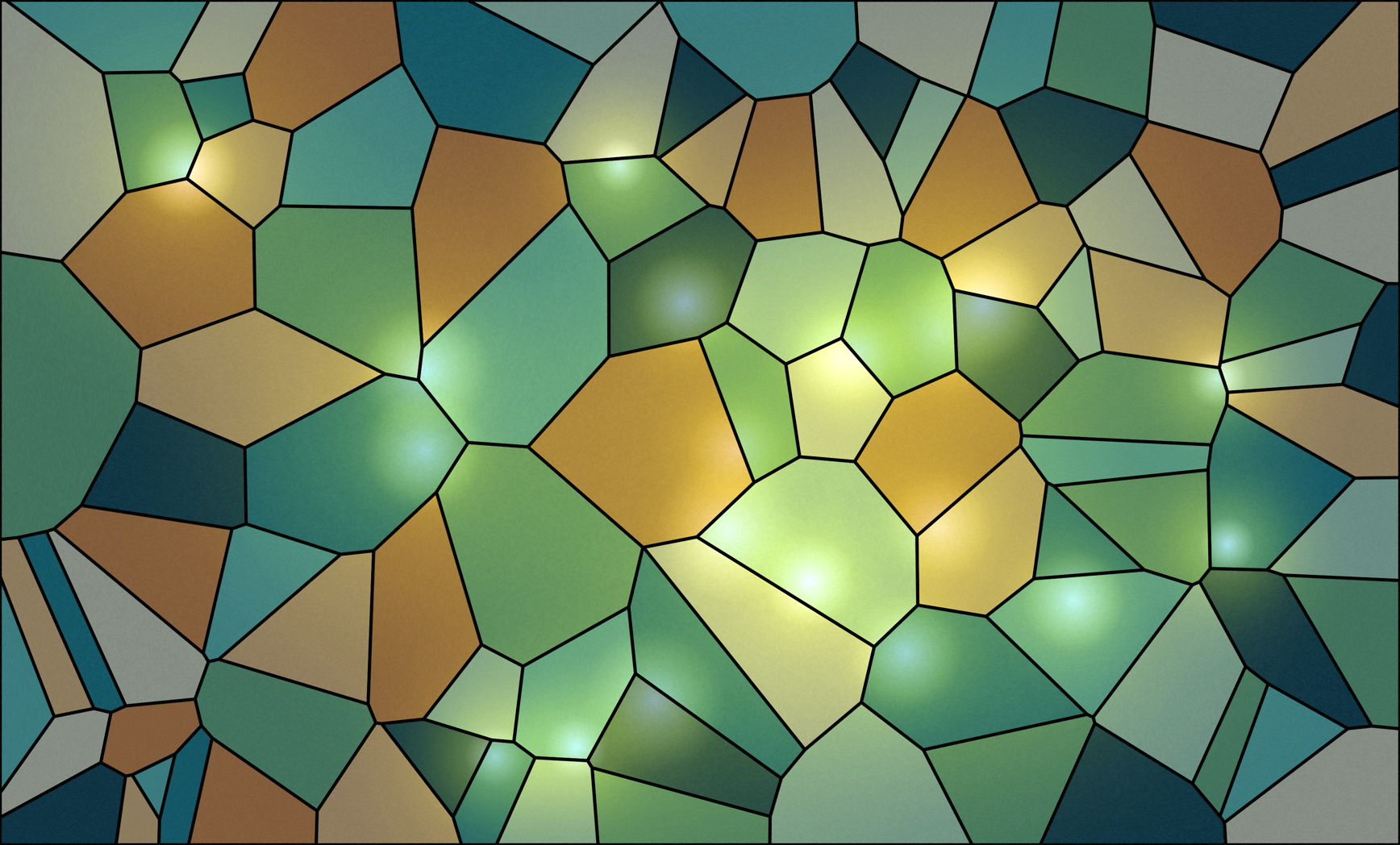 Stained glass Voronoi rendering