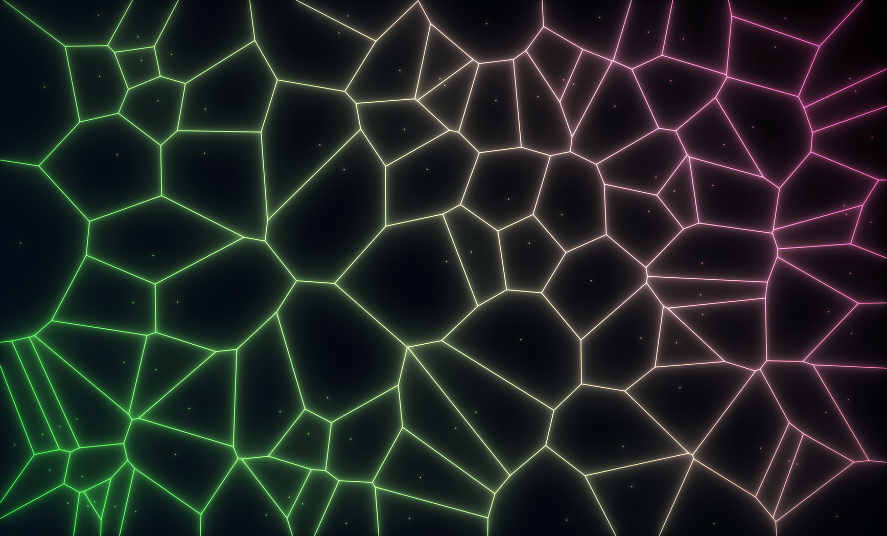 Neon Voronoi rendering