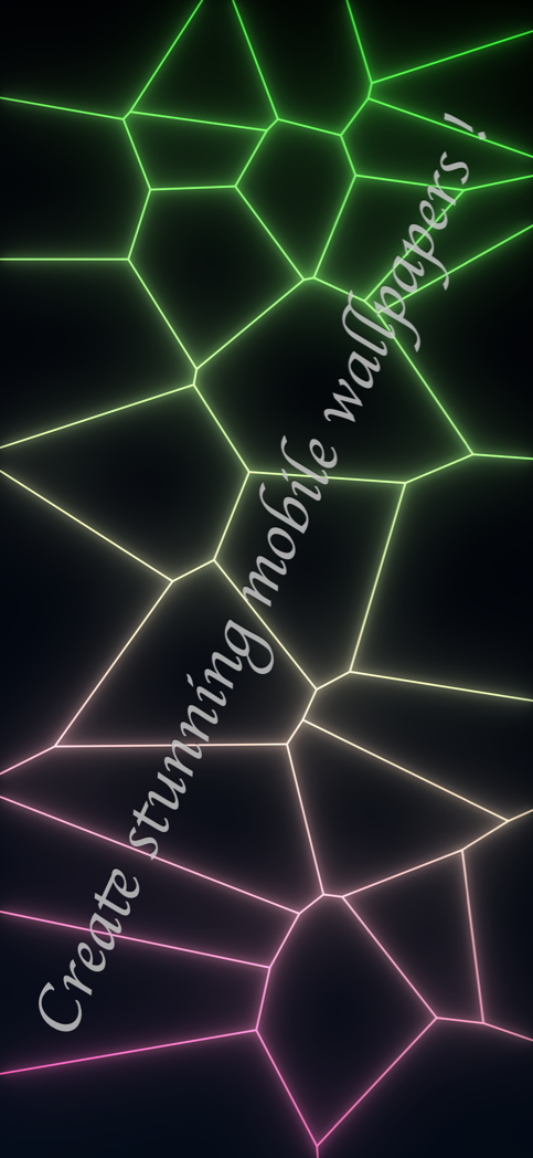 Smartphone wallpaper generated with Prismatyx